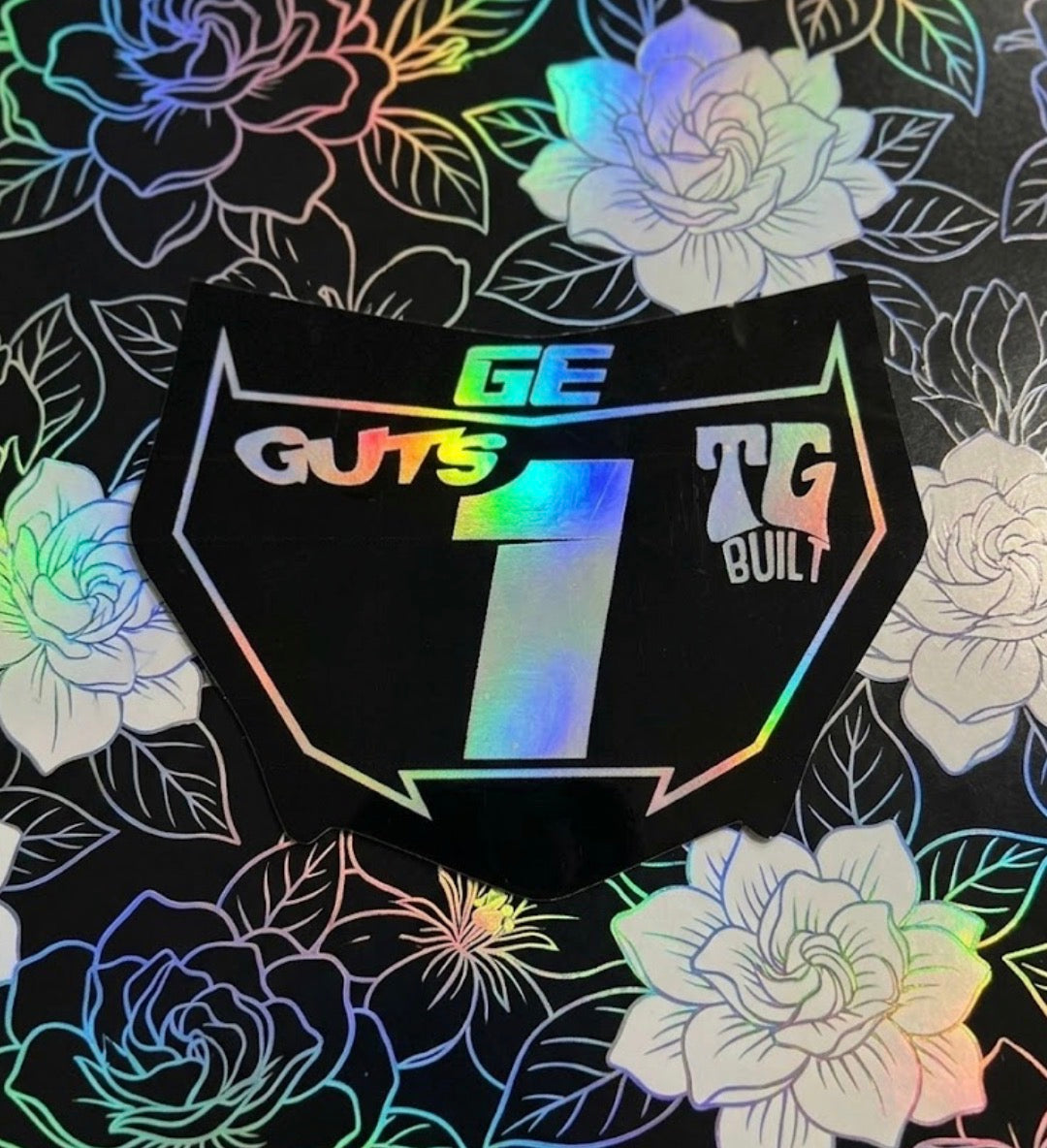 Motocutz style plate decal