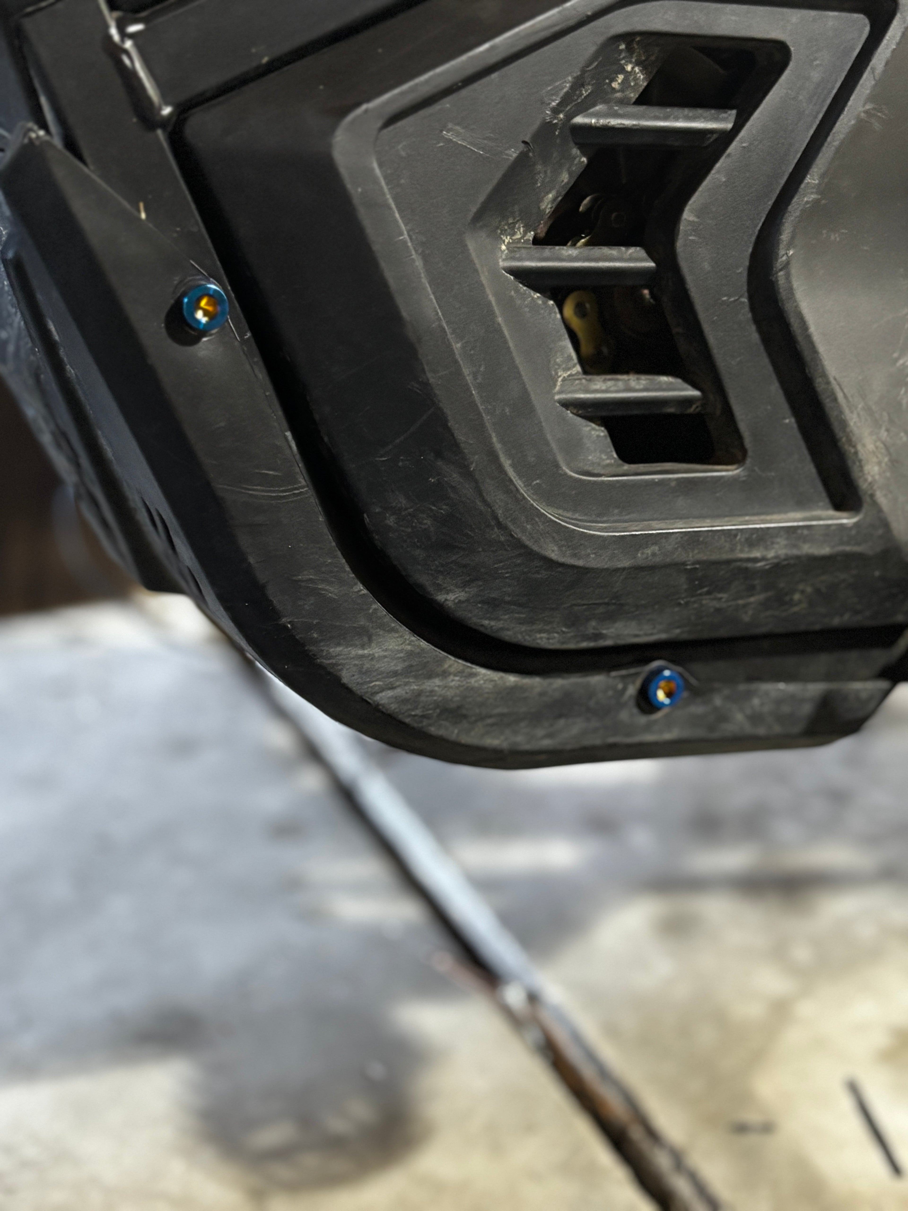 Yozma bashguard titanium bolts